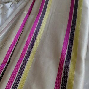 Really big and pretty piece of fabric Cream with fines lines